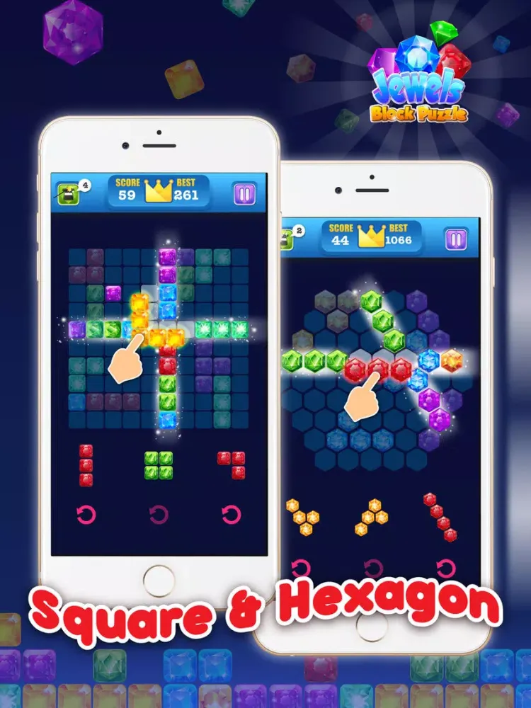 Ảnh chụp màn hình của Block Puzzle Jewel - Jewels Star Ultimate iPad 