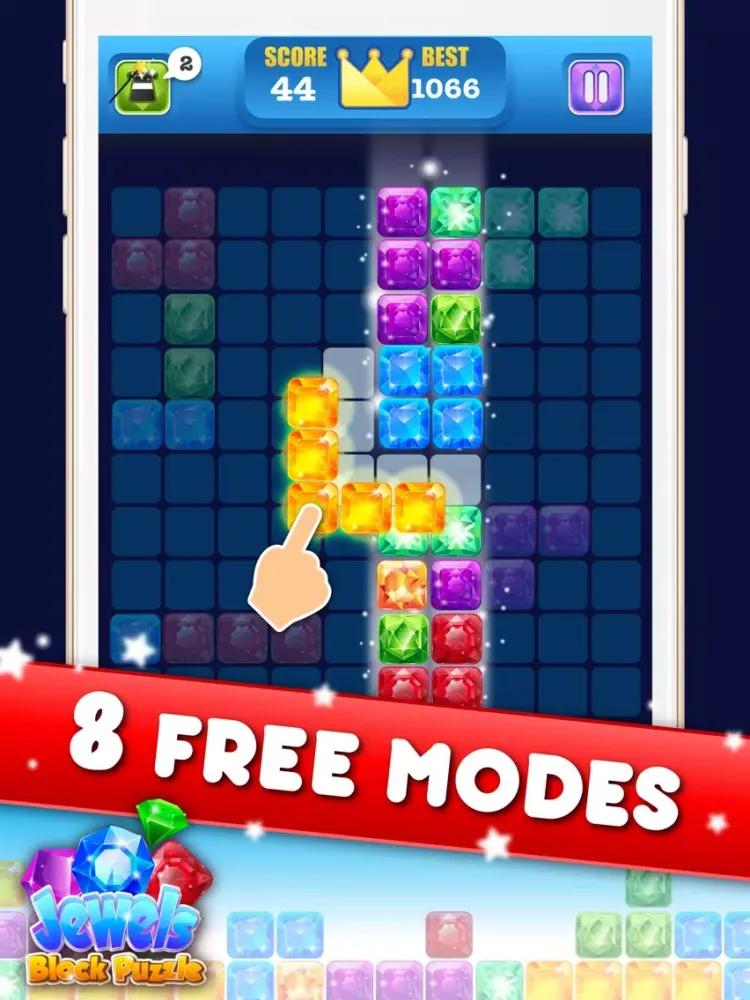 Ảnh chụp màn hình của Block Puzzle Jewel - Jewels Star Ultimate iPad 