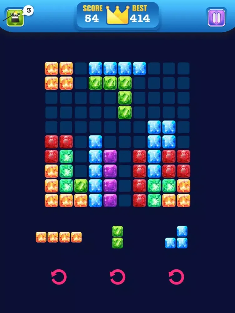 Ảnh chụp màn hình của Block Puzzle Jewel - Jewels Star Ultimate iPad 