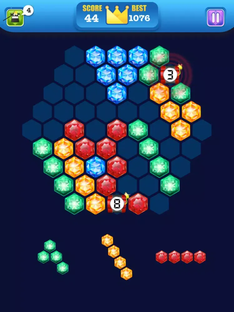 Ảnh chụp màn hình của Block Puzzle Jewel - Jewels Star Ultimate iPad 