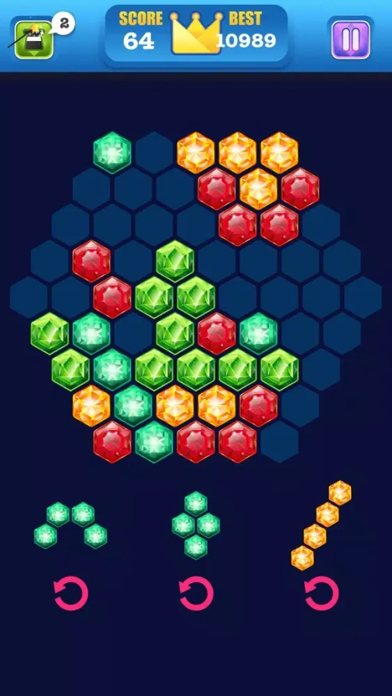 Ảnh chụp màn hình của Block Puzzle Jewel - Jewels Star Ultimate