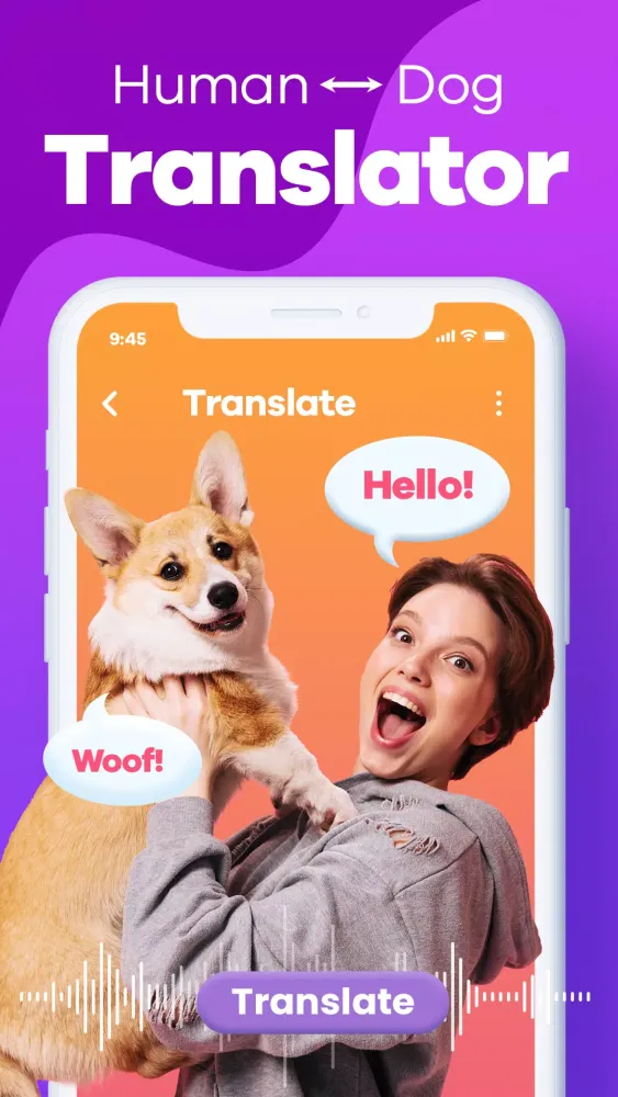 Ảnh chụp màn hình của Human to Dog Translator