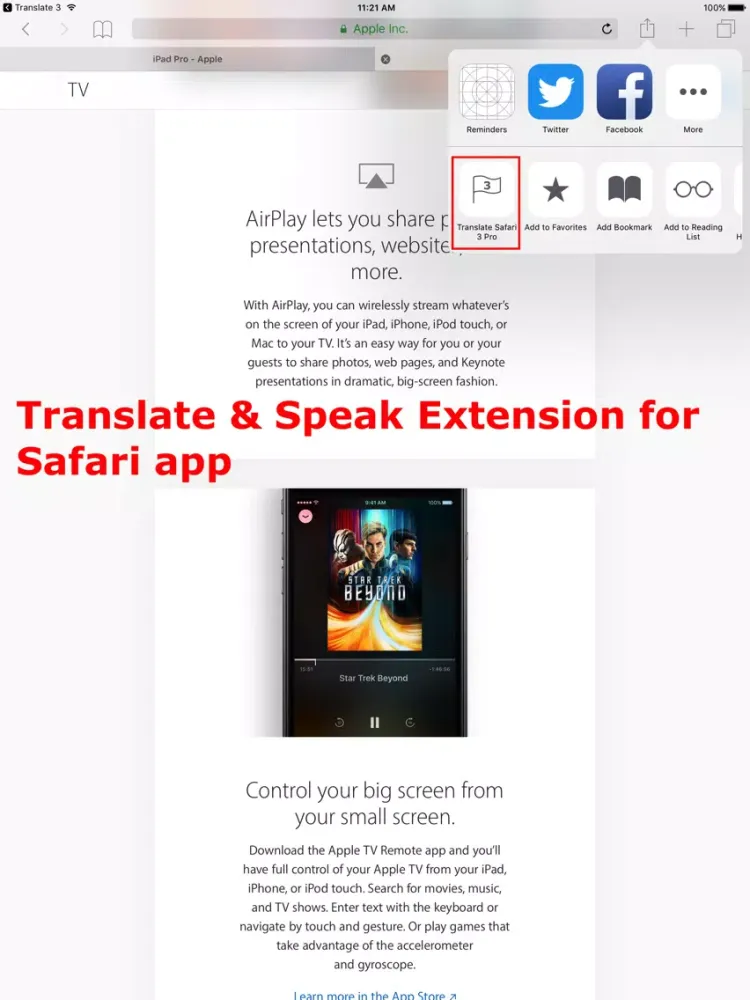Скриншоты Translate 3 Pro for Safari iPad 