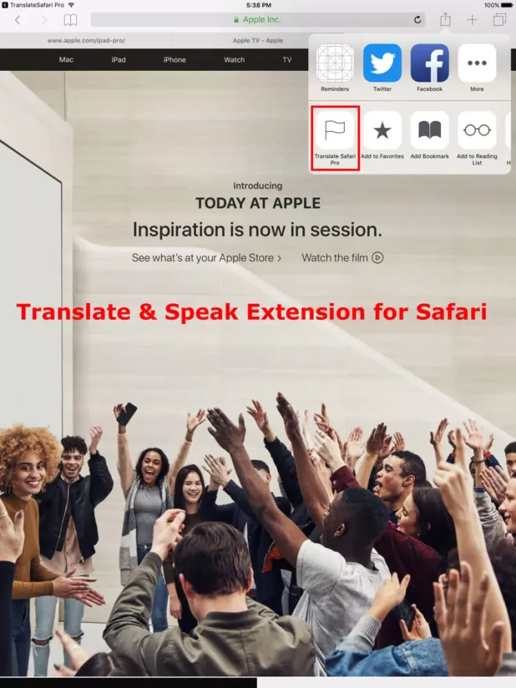 Translate Pro for Safari iPad 應用截圖