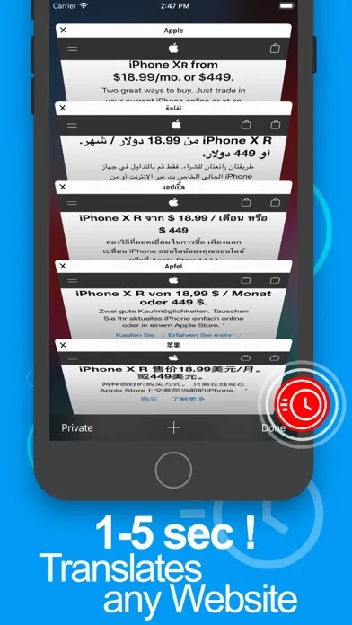 Captures d'écran de Translate - Translator Browser