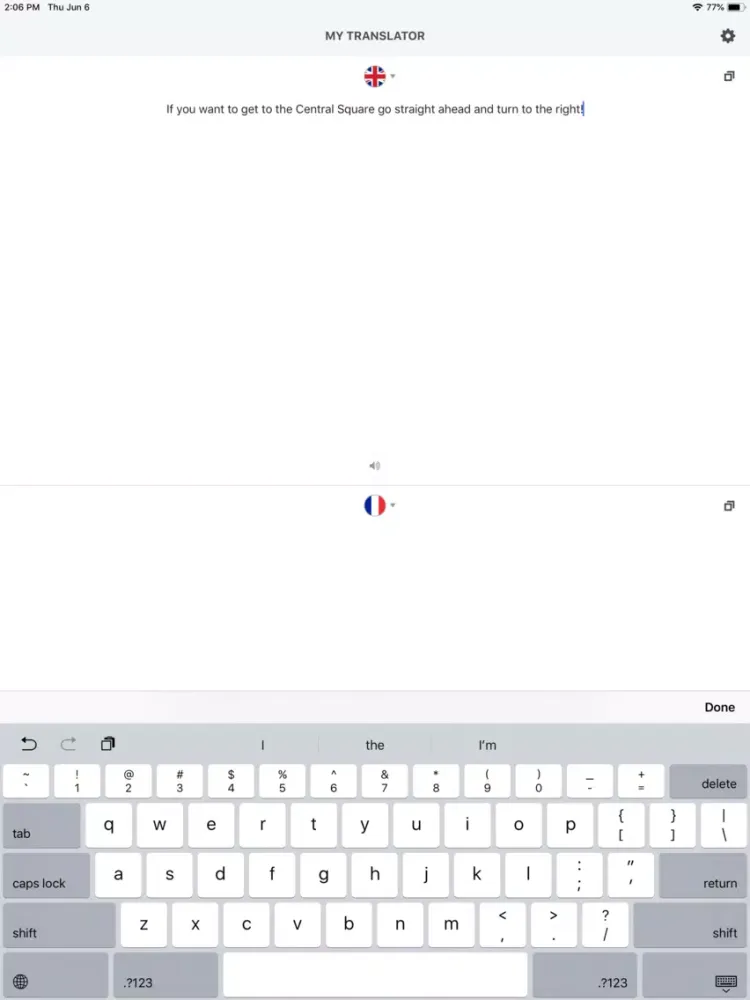 Ảnh chụp màn hình của Live Translator - Speak＋Text iPad 