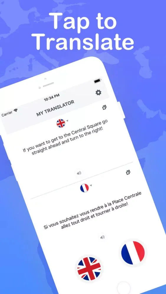 Ảnh chụp màn hình của Live Translator - Speak＋Text