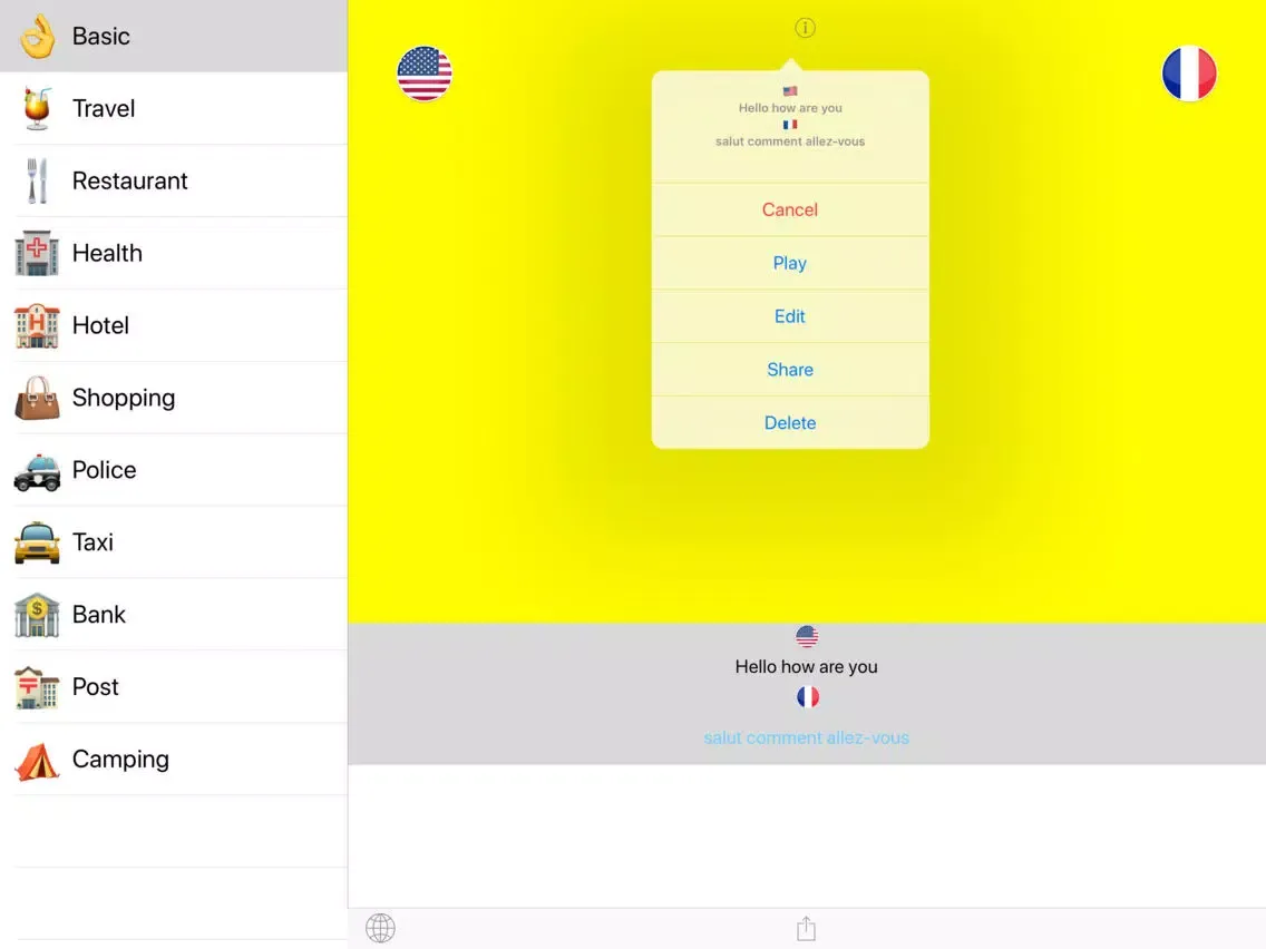 ภาพหน้าจอของ Voice To Translate iPad 