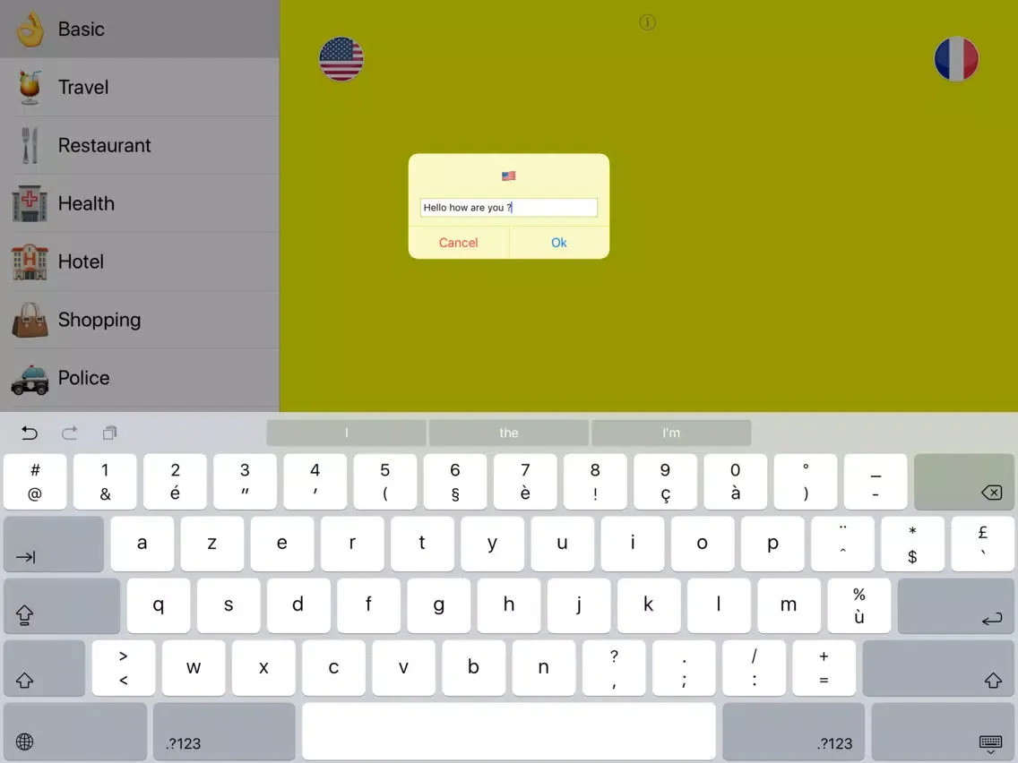 ภาพหน้าจอของ Voice To Translate iPad 