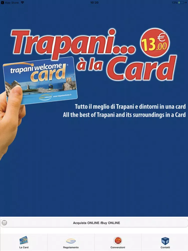 Скриншоты Trapani Welcome Card iPad 