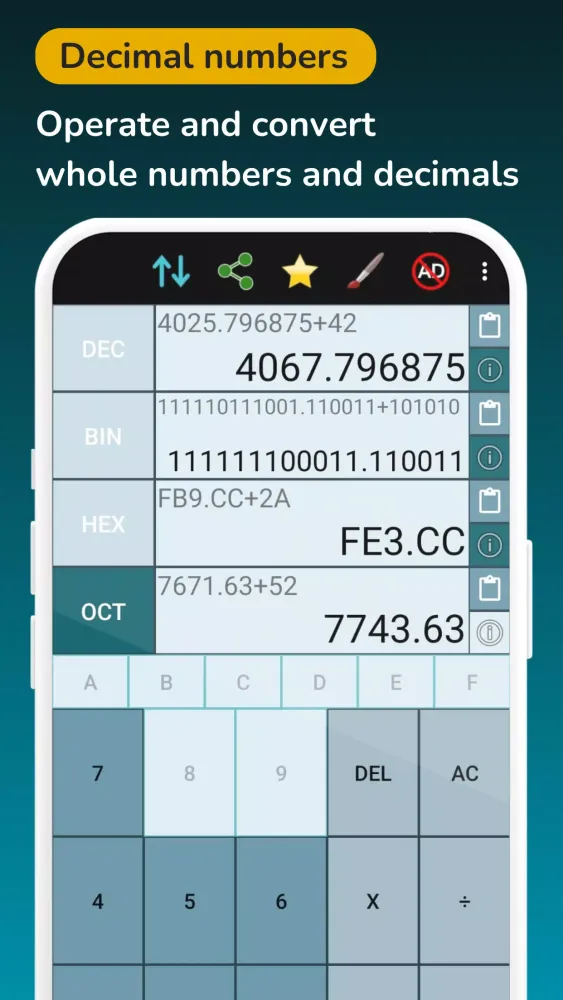 Binary Calculator Hex Decimal Screenshots