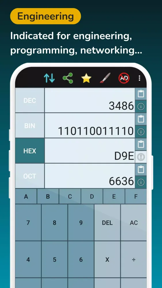Binary Calculator Hex Decimal Screenshots