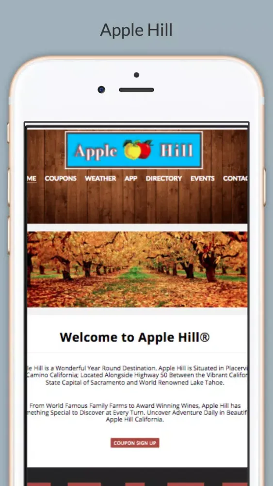 Ảnh chụp màn hình của Apple Hill