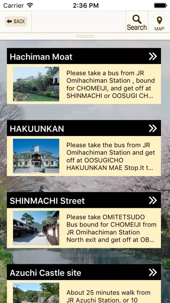 Ảnh chụp màn hình của Visiting Omihachiman