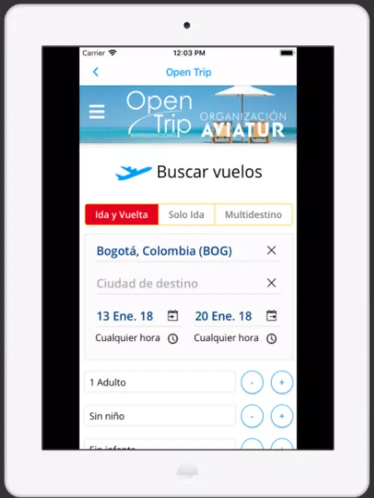 Capturas de pantalla de Open Trip iPad 