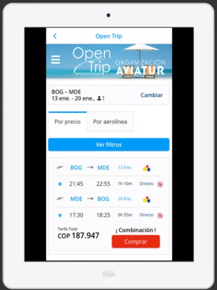 Capturas de pantalla de Open Trip iPad 