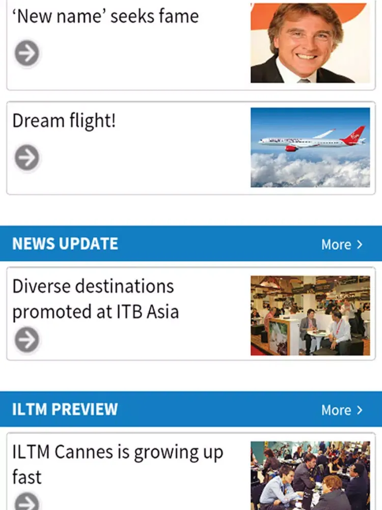 Travel and Tourism News iPad  Screenshots