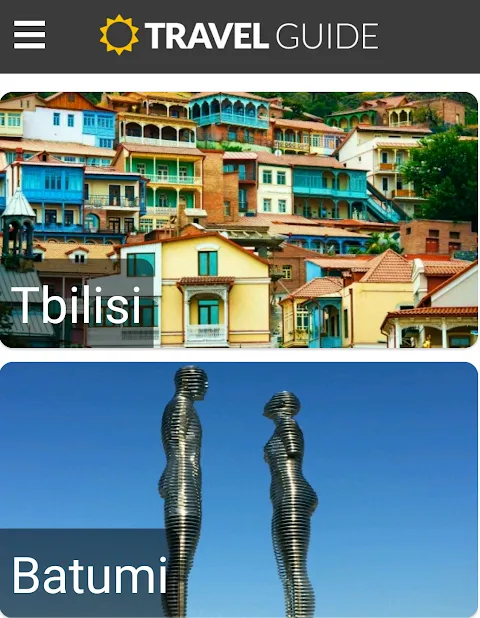 Travel Guide Screenshots