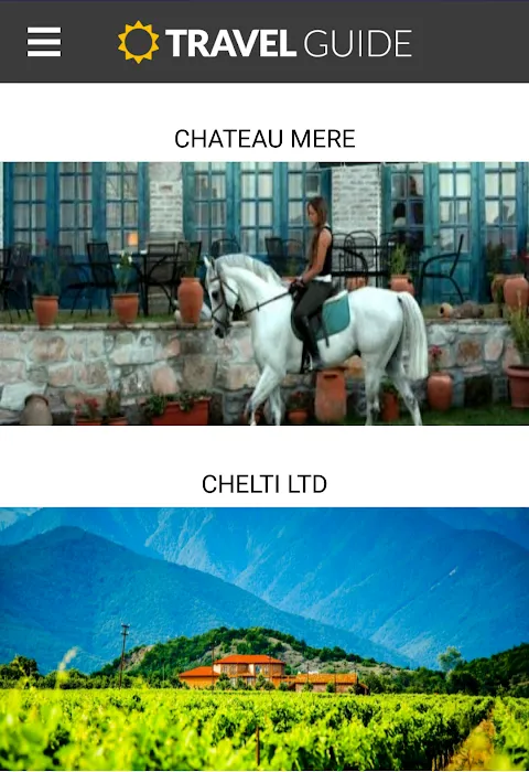 Travel Guide Screenshots