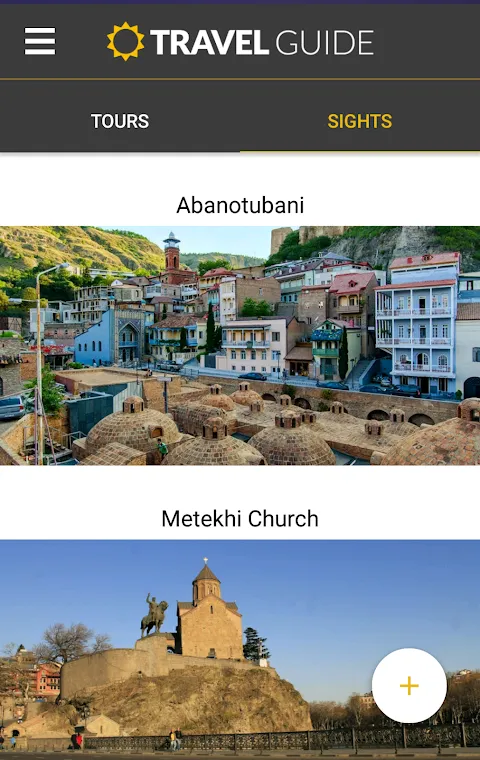 Travel Guide Screenshots