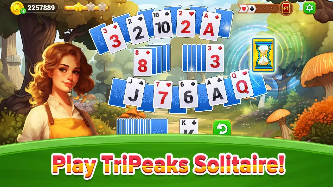 ภาพหน้าจอของ TriPeaks Solitaire Treasure
