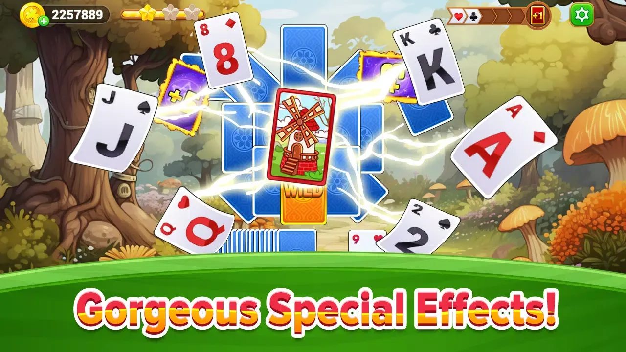 ภาพหน้าจอของ TriPeaks Solitaire Treasure