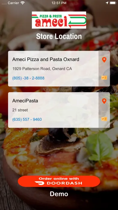 Capturas de tela do Amecis Pizza & Pasta - Oxnard