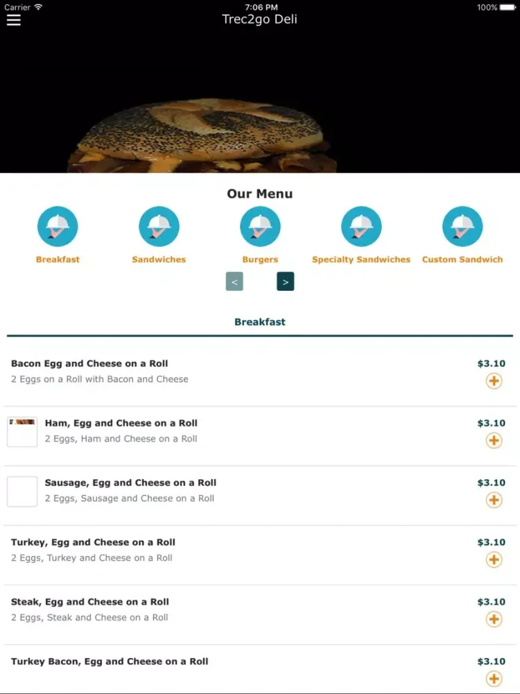 Capturas de pantalla de Trec2go Deli iPad 