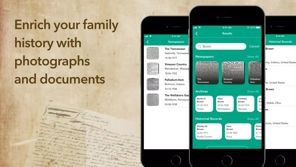 ภาพหน้าจอของ TreeOrigin. Family Tree Maker