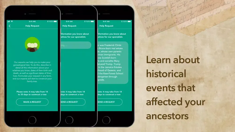 ภาพหน้าจอของ TreeOrigin. Family Tree Maker