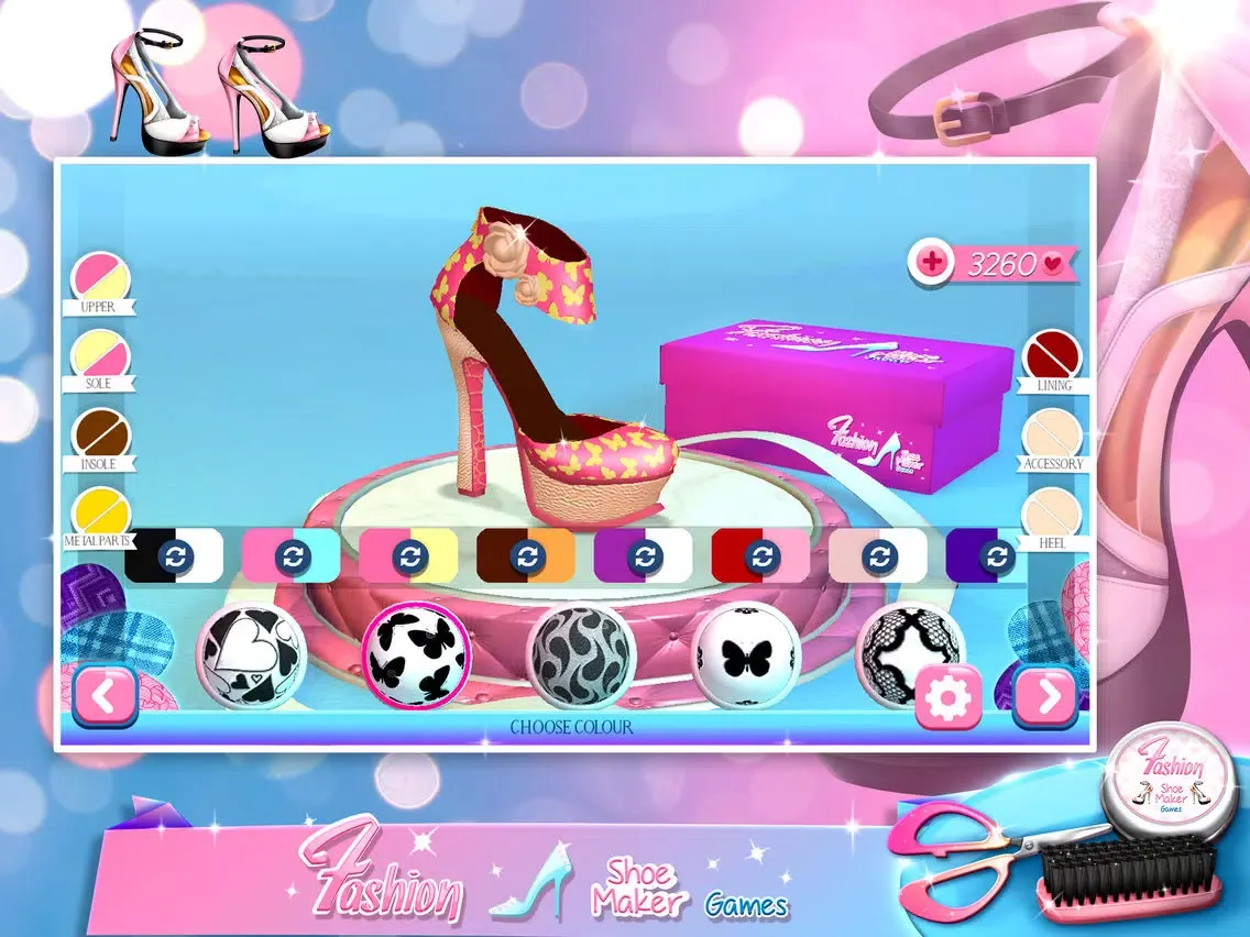 Tangkapan skrin Fashion Shoe Maker Games - Modern Shoes Designer iPad 