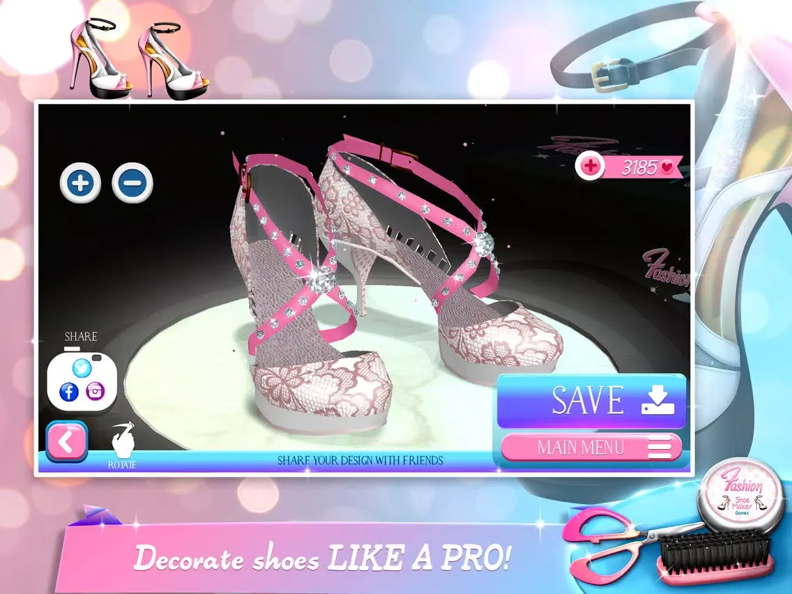 Tangkapan skrin Fashion Shoe Maker Games - Modern Shoes Designer iPad 