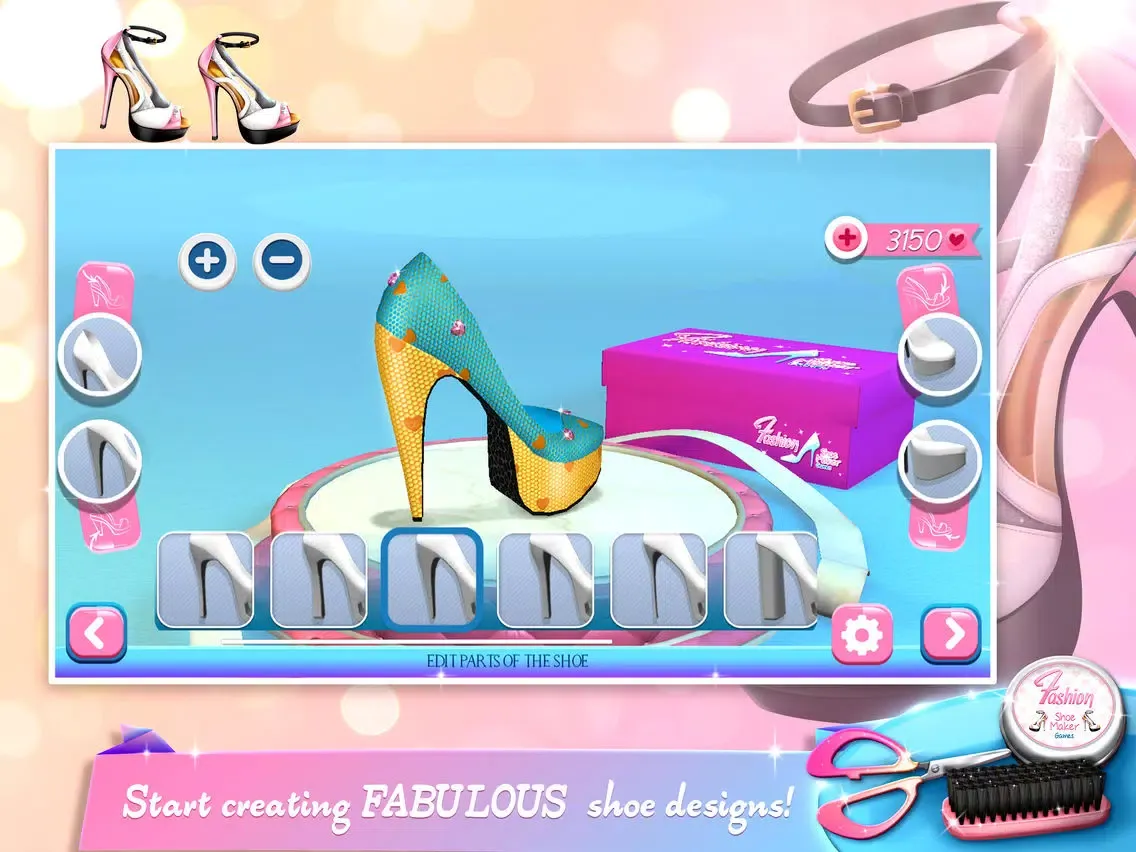 Tangkapan skrin Fashion Shoe Maker Games - Modern Shoes Designer iPad 