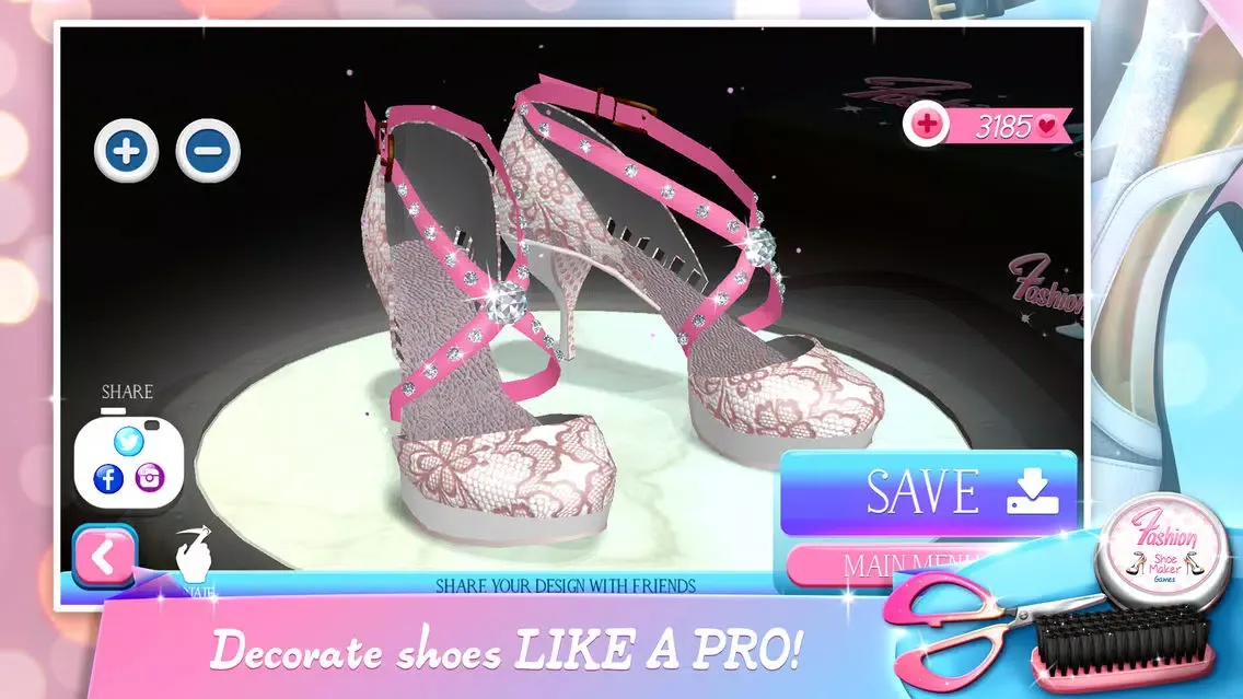 Tangkapan skrin Fashion Shoe Maker Games - Modern Shoes Designer