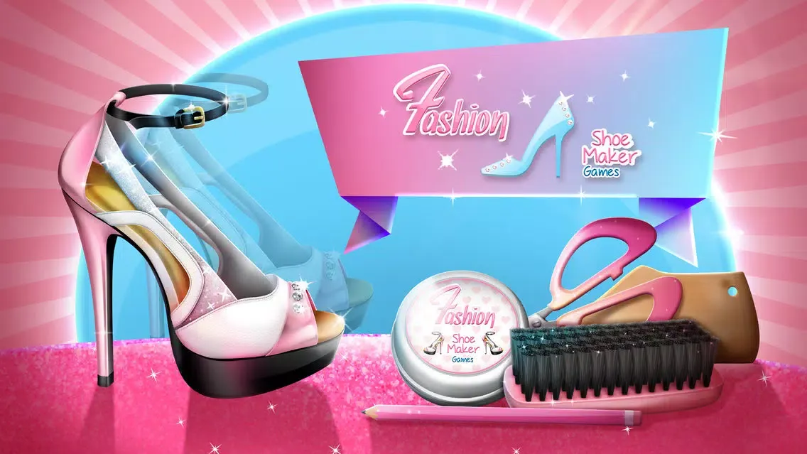 Tangkapan skrin Fashion Shoe Maker Games - Modern Shoes Designer