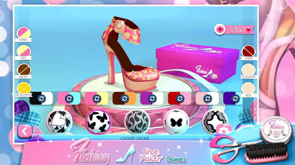 Tangkapan skrin Fashion Shoe Maker Games - Modern Shoes Designer