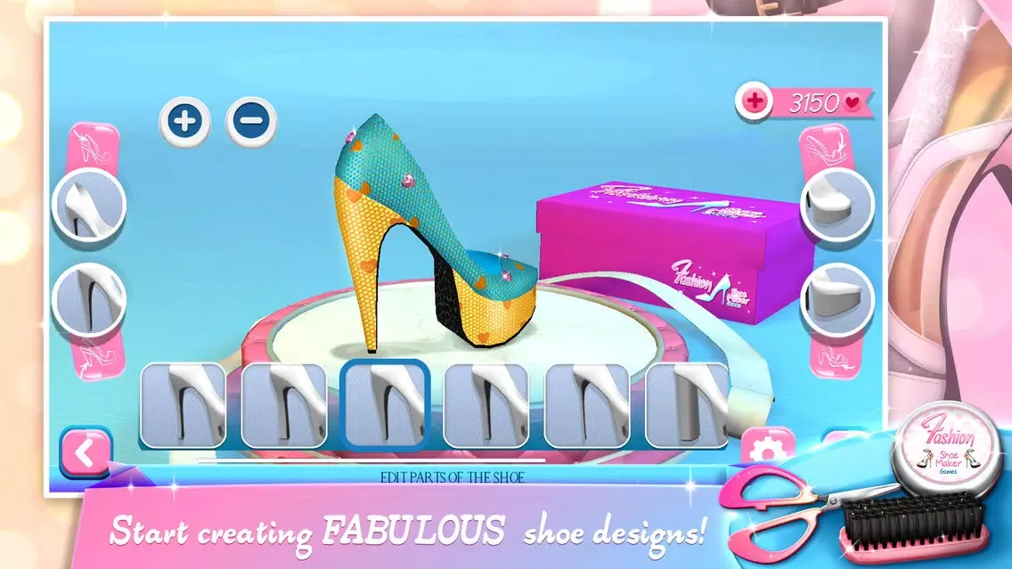 Tangkapan skrin Fashion Shoe Maker Games - Modern Shoes Designer
