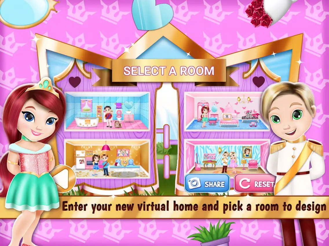Princess Room Decoration Game – Dollhouse Designer iPad 應用截圖