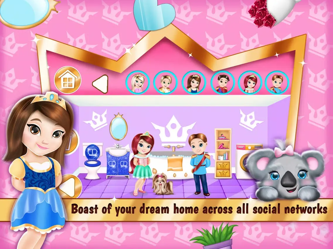 Princess Room Decoration Game – Dollhouse Designer iPad 應用截圖