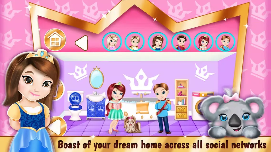 Princess Room Decoration Game – Dollhouse Designer應用截圖