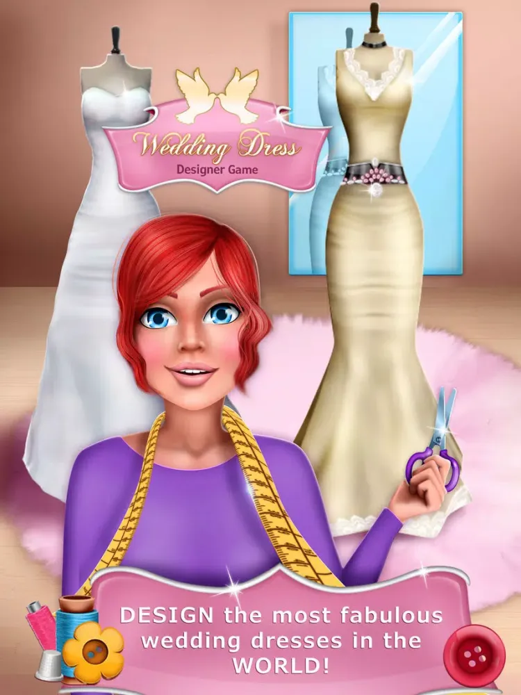 Wedding Dress Designer Game - Fashion Studio iPad 应用截图