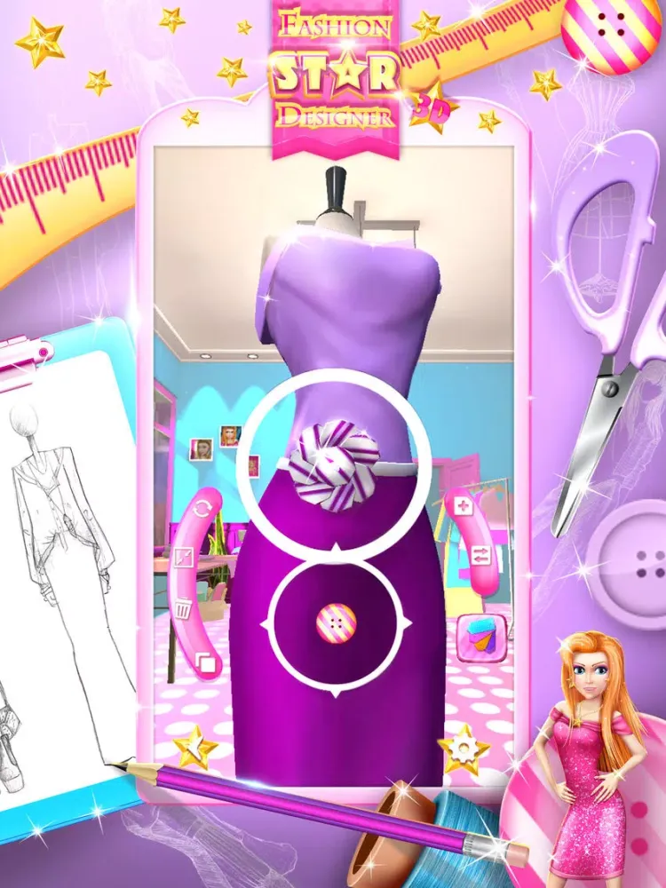 Fashion Star Designer 3D: Design and Make Clothes iPad  Screenshots