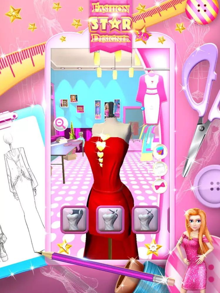 Fashion Star Designer 3D: Design and Make Clothes iPad  Screenshots
