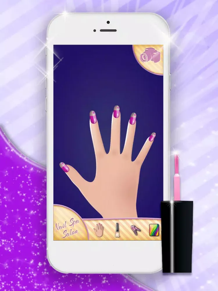 Nail Spa Salon Girls Games: Nail Makeover and Manicure Salon for Fashion Girl.s iPad 應用截圖