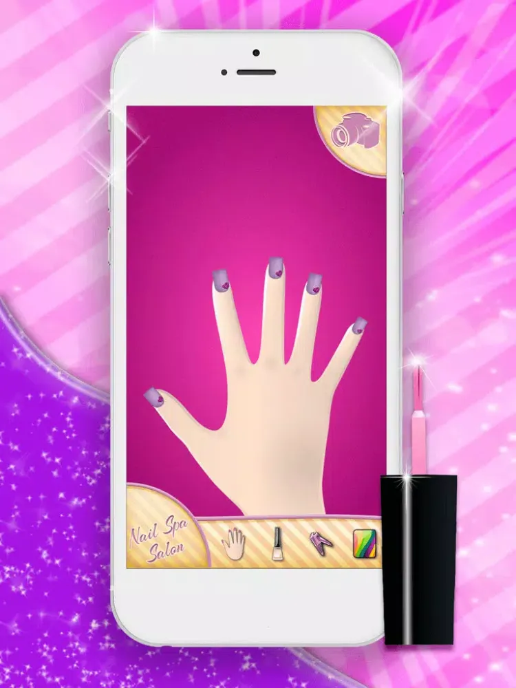 Nail Spa Salon Girls Games: Nail Makeover and Manicure Salon for Fashion Girl.s iPad 應用截圖