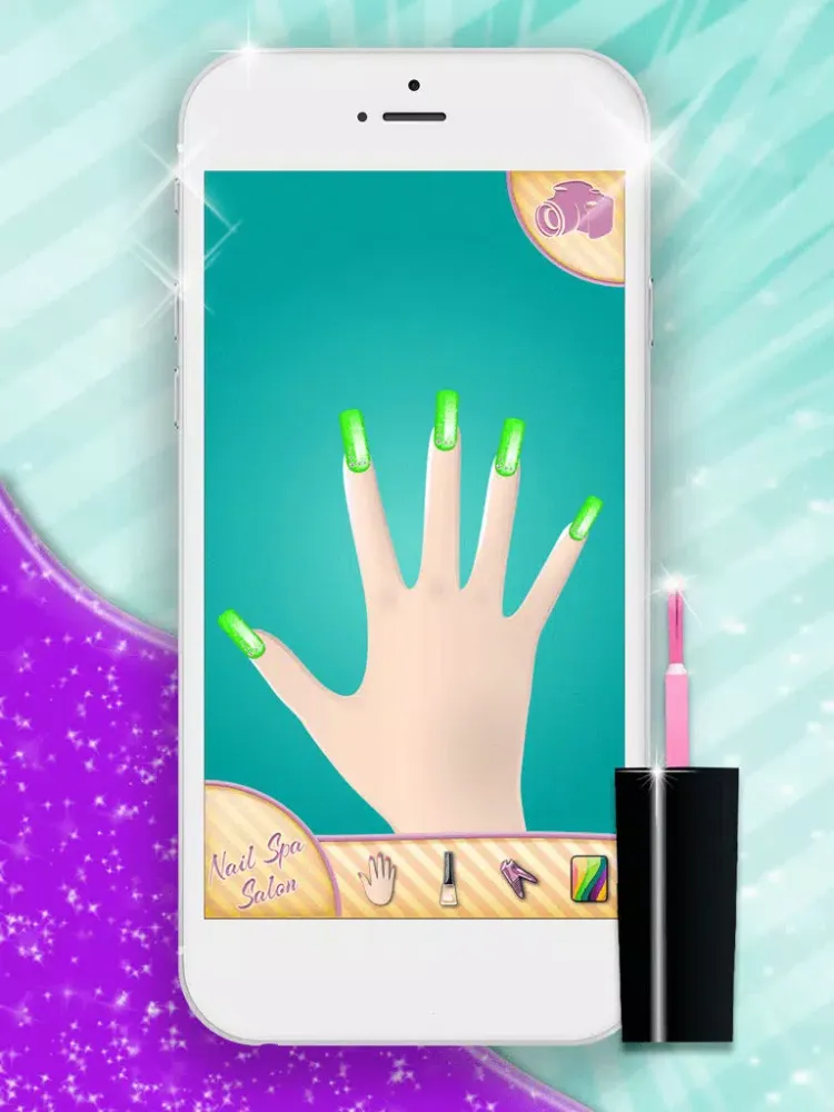 Nail Spa Salon Girls Games: Nail Makeover and Manicure Salon for Fashion Girl.s iPad 應用截圖