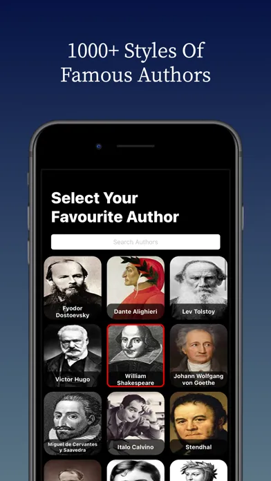 AI Author : Write like Writers স্ক্রিনশট
