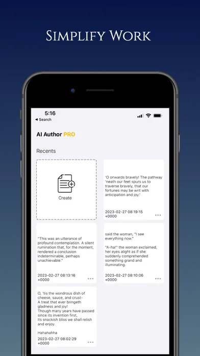 AI Author : Write like Writers স্ক্রিনশট