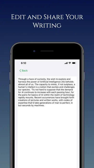 AI Author : Write like Writers স্ক্রিনশট