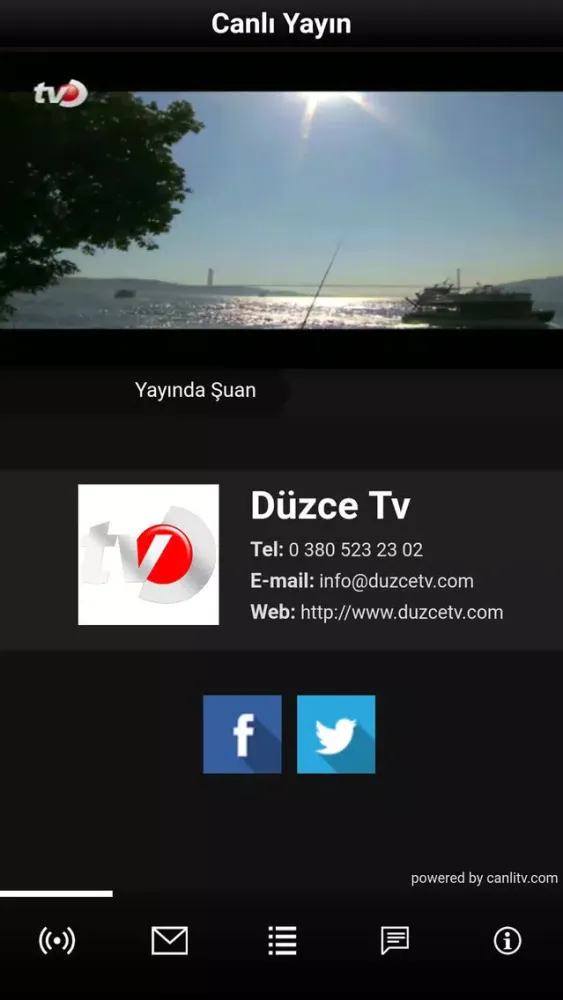 Captures d'écran de Duzce Tv